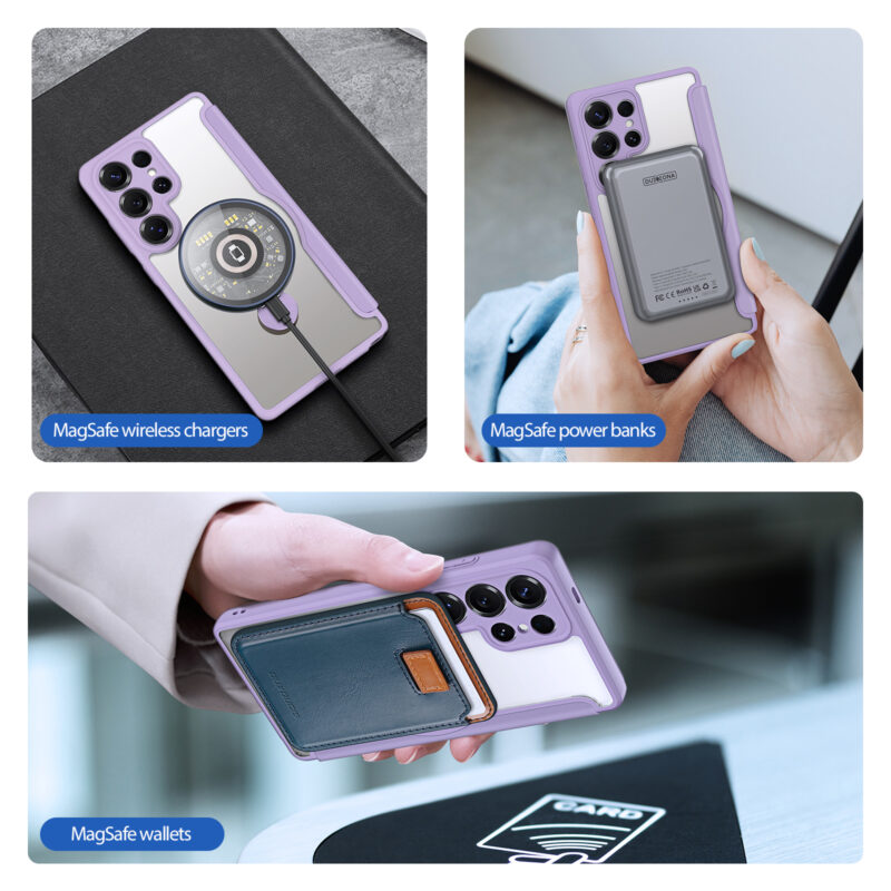 MagSafe® Compatible Amethyst Blush 3-in-1 Wallet Case for Samsung Galaxy