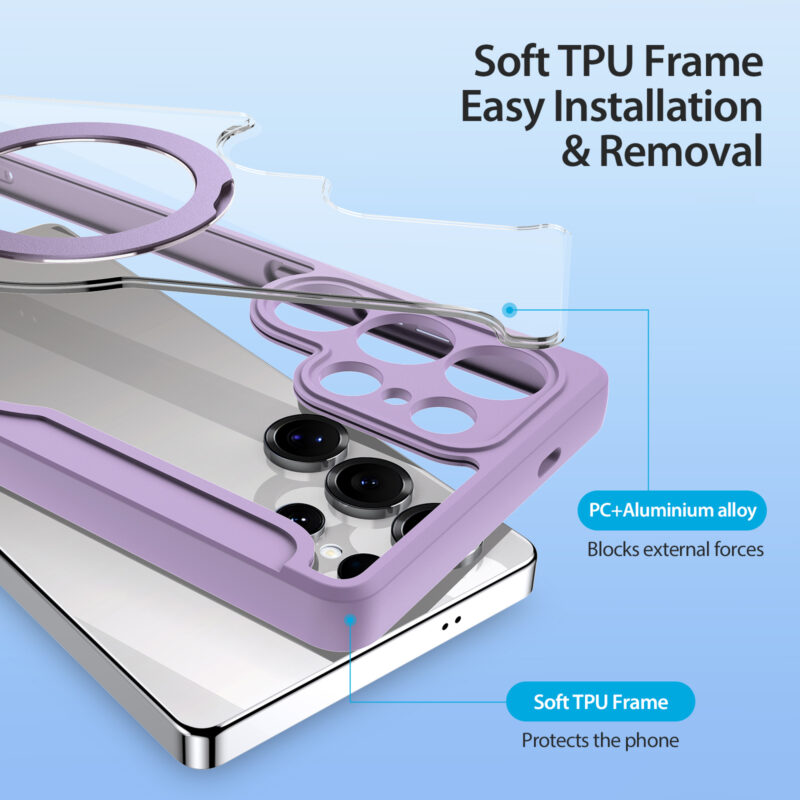MagSafe® Compatible Amethyst Blush 3-in-1 Wallet Case for Samsung Galaxy