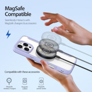 MagSafe® Compatible Velvet Purple Ultimate 3-in-1 No Ring Stand Case  for iPhone Series