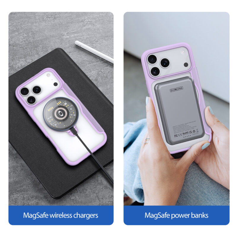 MagSafe® Compatible Velvet Purple Ultimate 3-in-1 Case for iPhone 17 Pro Max