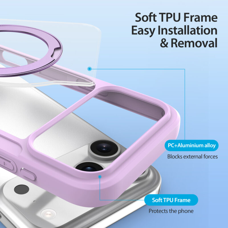 MagSafe® Compatible Velvet Purple Ultimate 3-in-1 Case for iPhone 17 Pro Max