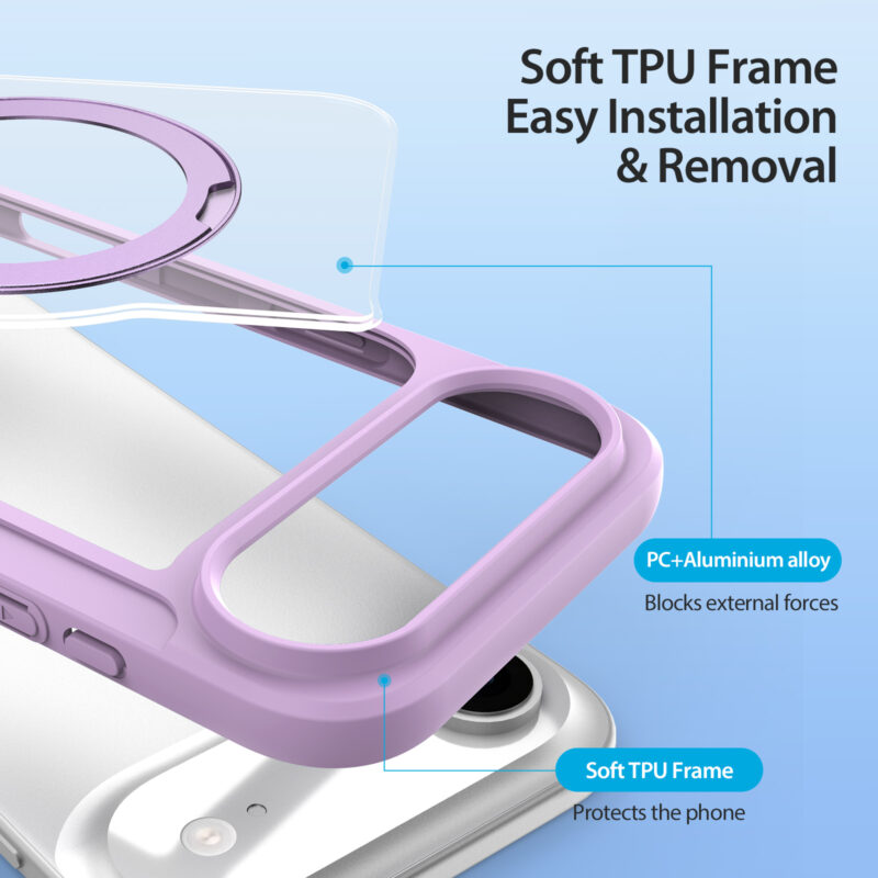 MagSafe® Compatible Velvet Purple Ultimate 3-in-1 Case for iPhone 17 Air