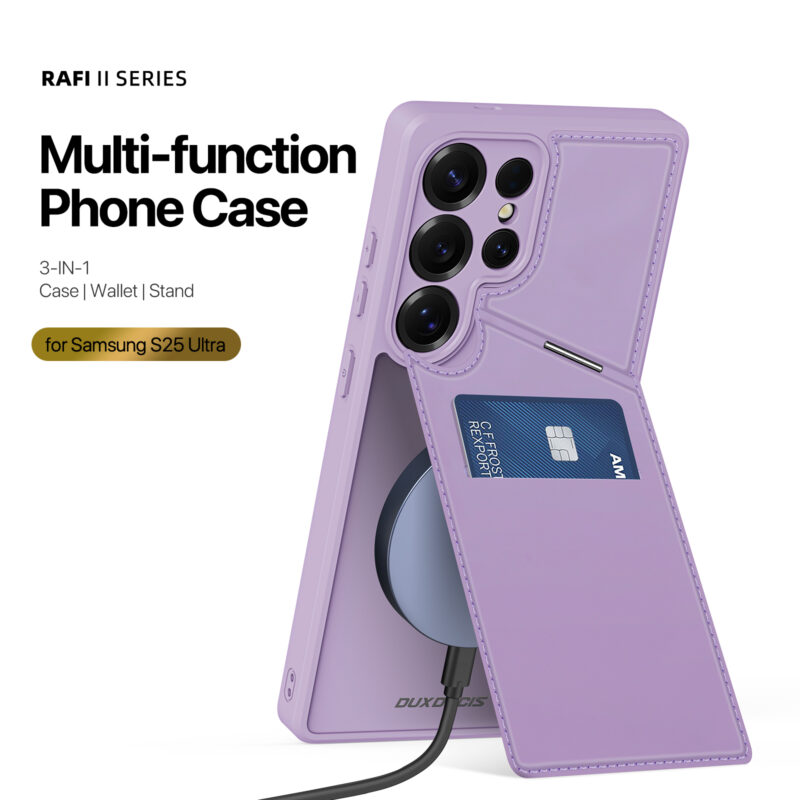 MagSafe® Compatible Lilac Rose - 3-in-1 Wallet & Stand Case for Samsung Galaxy