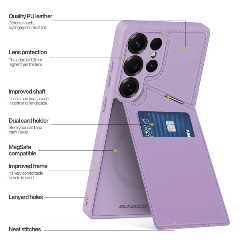 MagSafe® Compatible Lilac Rose - 3-in-1 Wallet & Stand Case for Samsung Galaxy