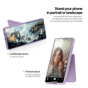 MagSafe® Compatible Lilac Rose - 3-in-1 Wallet & Stand Case for Samsung Galaxy