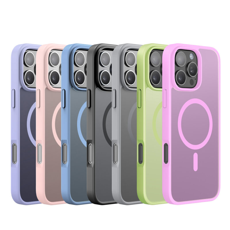 MagSafe® Compatible Steel Mist Case for iPhone Series — No Stand, All Protection